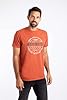 Weird Fish Waves Front Print Graphic T-Shirt Rust Leaves Size 4XL #1