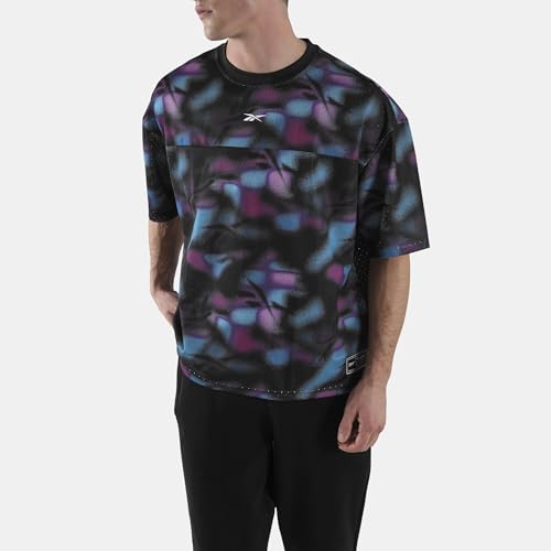 T-Shirt Homme Reebok Id Basketball en maille aérée contre la chaleur