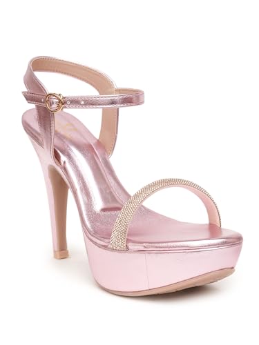 Image of Planet Walk Round Toe Stiletto Solid Heels For Women'S /Girl'S