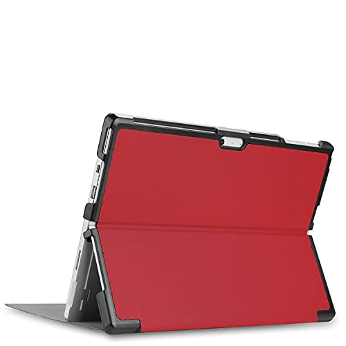 �yPCATEC�z Surface Pro 6 / Surface Pro 5 / Surface Pro 4 ��p�P�[�X �J�o�[ ���^ �y�ʌ^ �X�^���h�@�\ PU���U�[�P�[�X�� FJX-00014�Ή� (���b�h)