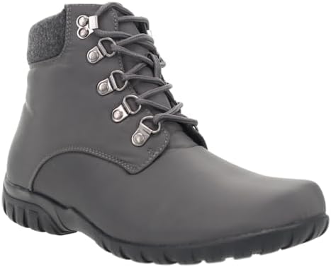 Propet Women's Dani Ankle Lace Water Repellent Boots, Dark Grey, 8.5 XX-Wide US | Image 1