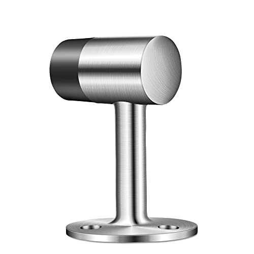 Tpohh 3 Inch Height Zinc Alloy Floor Mount Bumper, Gooseneck Door Stop With Rubber Bumper – Protects Walls From Door Knob Damage #TOP7