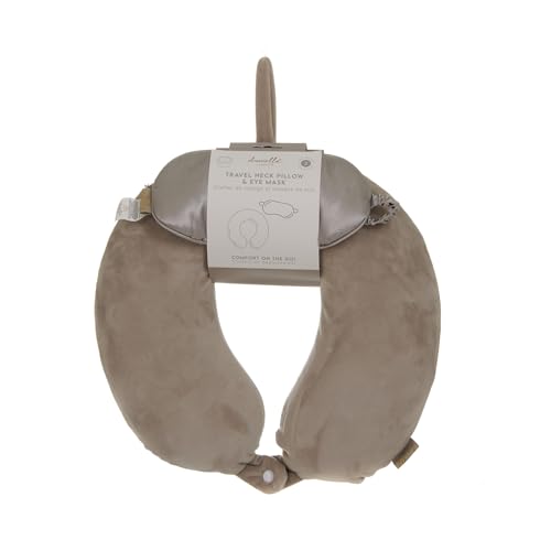 Ensemble de voyage avec oreiller ergonomique et masque de nuit occultant