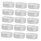 Tasse à bougie chauffe-plat en aluminium - convient pour les bougies parfumées diy, les petits cadeaux, l'artisanat, chocolat, les bonbons, etc., les boîtes à bougies chauffe-plat