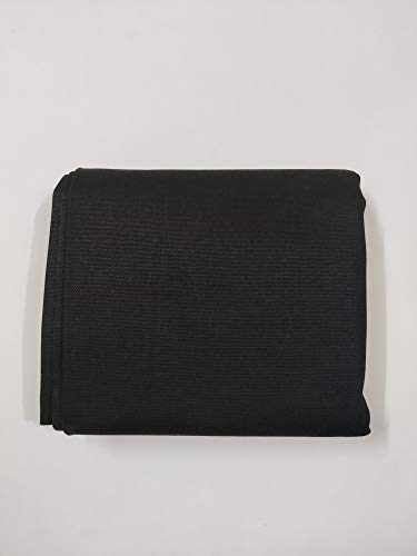 Image of 60 Inch Wide Jet Black Cotton Canvas 10 Oz Heavyweight Untreated Fabric for Sewing Bags Painting Crafts Backdrops Upholstery Rustic DIY Projects