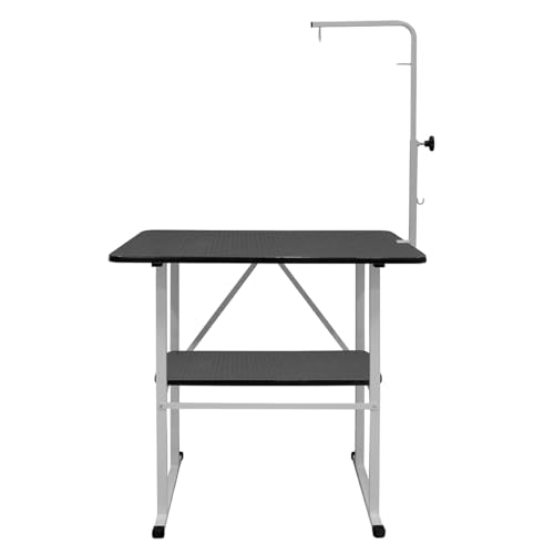 Mesa De Tosa Com Prateleira com Girafa Pet Shop Preta