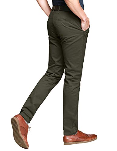 Image of Match Mens Regular-Fit Casual Flat Front Chino Pants
