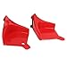 GRCFUMO 2Pcs Car Wheel Chock, Heavy Duty Practical Wheel Stopper, Rugged Red Car Tire Inserts Block for Travel Trailers, RV, Truck