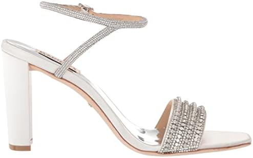Badgley Mischka Women's Kari Heeled Sandal, Soft White, 9 | Image 5