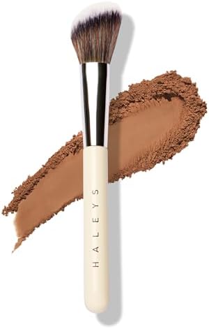 Haleys Angled Contour Brush, Soft & Flexible Bristles, Vegan & Cruelty Free