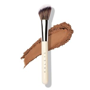 HALEYS Beauty Angled Contour Makeup Brush for Setting Powder, Cream, Foundation, Blush, Highlighter, Concealer, and Bronzer, Makeup Bag Essentials, Soft & Flexible Bristles, Vegan & Cruelty Free