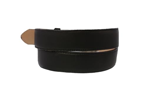 Mens #450 Black Western Cowboy Belt Solid Leather Removable Buckle2