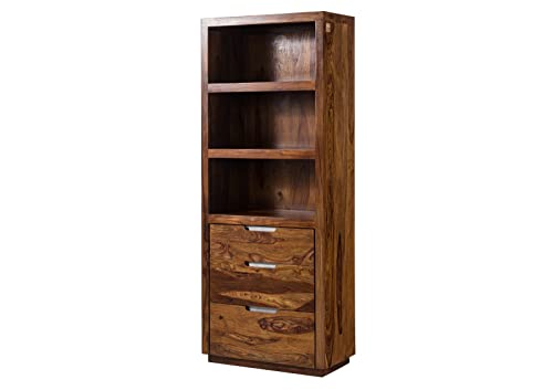 Palisander Holz Möbel massiv lackiert Regal Sheesham Massivmöbel Holz massiv walnuss Duke #115