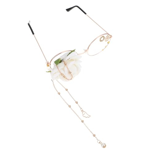 BESTYASH Chain Vintage Glasses Lolita Eyewear Steampunk Accessories Gothic Glasses Lightweight and Durable