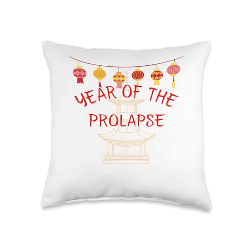 Year of the Prolapse Chinese New Year Throw Pillow