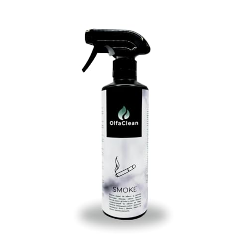 Olfaclean Smoke – Spray Neutralizador de Olores de Humo y Tabaco | Absorbe Olores en Tejidos, Hogar y Coche | Tecnología Molecular con Aroma Suave | Hecho en España | 500ml