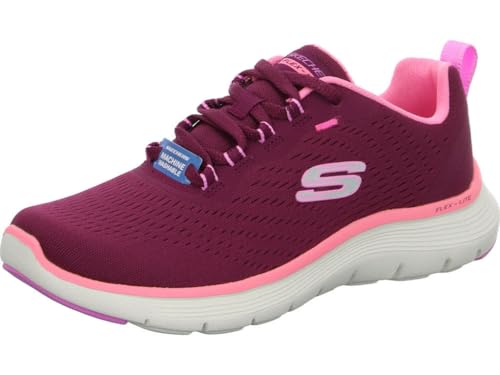 Skechers Flex Appeal 5.0, Zapatillas de Deporte Mujer, Burgundy, 40 EU