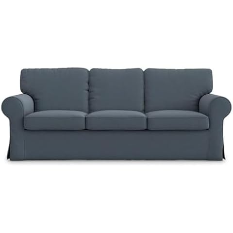 TLYESD Ektorp Couch Cover Replacement for IKEA Ektorp Sofa Cover, Ektorp Sofa Cover 3 Seat, Ektorp Slipcover 3 Seat(Dark Grey) Cover