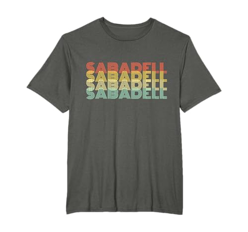 Sabadell Retro Inicio Vintage Ciudad Natal Camiseta