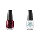 1 de OPI Nail Lacquer - Esmalte Uñas Duración de Hasta 7 Días, Efecto Manicura Profesional, 'Malaga Wine' Granate - 15 ml