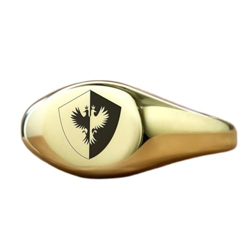 Bague aigle héraldique argent sterling 925 plaqué or chevalière