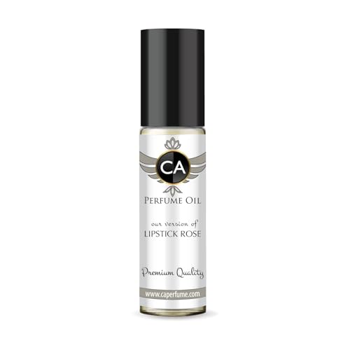 CA Perfume Impression of Lipstick Rose for Women Fragrance Oil Floral Scent Long Lasting Perfumes for Women Travel Size TSA Ready Mini Parfum Body Oil Roll-on 0.33 Fl Oz 10ml