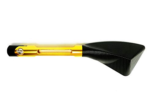 Kit Retrovisor Tomok+Manete Curto+Manopla Esportiva c/Peso Honda CB300R Dourado