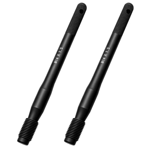 ZKTOOL 2PC Wheel Hanger Alignment Pin Guide Tool - Metric 14x1.5,Wheel Lug Bolt Automotive Mechanic Tool,Wheel Alignment Pin Compatible with Audi Volkswagen Mercedes Benz Ect, M14x1.5…