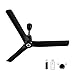 atomberg Aris Contour Smart 1200mm BLDC Ceiling Fan with IoT & Remote,5 star,Best-in-class Air Delivery,Silent Operation, Award Winning Sleek Design (Midnight Black)