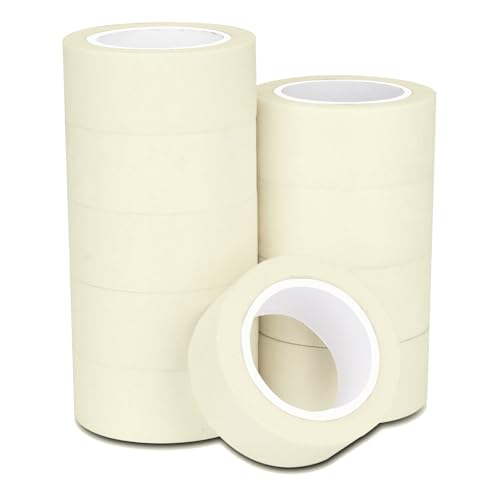 Image of Haraqi 10pcs Beige 25mm Low Tack Painters Masking Tape
