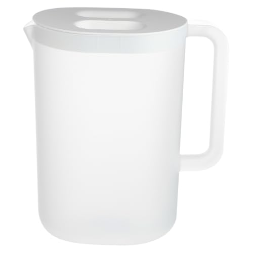 Toyvian Jarra de Agua Fría de 2.2l de Gran Capacidad, Resistente al Calor Golpes, con Escala, Adecuado para Picnics y Piscinas Reutilizable