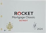 RICKIE FOWLER SIGNED ROCKET MORTGAGE CLASSIC SIGNED GOLF PIN FLAG AUTOGRAPH DETROIT GOLF CLUB BECKETT AUTHENTICATION K616