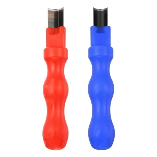 Image of PATIKIL Neon Light Cutter, 2 Pack Cutting Tool Includes 1 Straight and 1 Curved for Neon Flexible Light, Split LED Silicone Light Strip Hand Tool