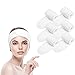 BangShou 6 Pcs Bandeau Maquillage Femme,Bandeau Cheveux pour Soin Visage, Bandeaux de Bain Esthetique, Spa Headband, Réglable Bandeau pour Les Masques