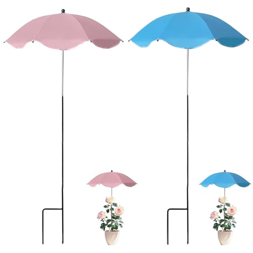 Sombrilla para Plantas,2 Piezas Paraguas Cubierta Sombra Plantas Aire Libre,Protección Solar Ajustable para Plantas de Jardín,Protector Solar para Jardín,para Huerto,Macetas
