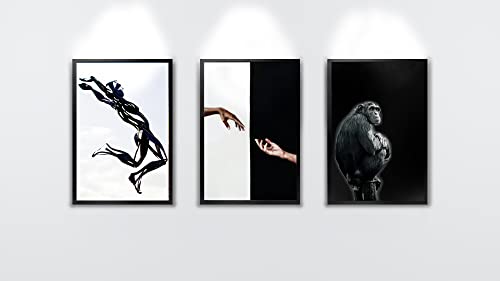 Frame Amo 22X34 Black Modern Picture Or Poster Frame, 1 Inch Wide Border, Smooth Wrap Finish, Acrylic Face #TOP4