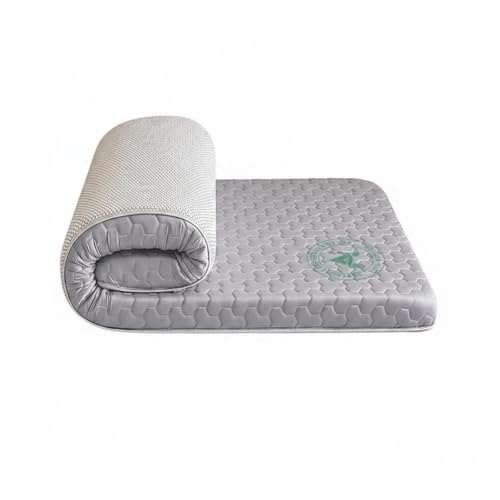 FytStycale Topper de Colchón Viscoelástico Suave Colchón Fino Viscoelástico Suavidad Acolchada Topper de Memory Foam para Estudiantes, Arrendatarios, Dormitorio, Gris Mitsubishi, 90x190cm