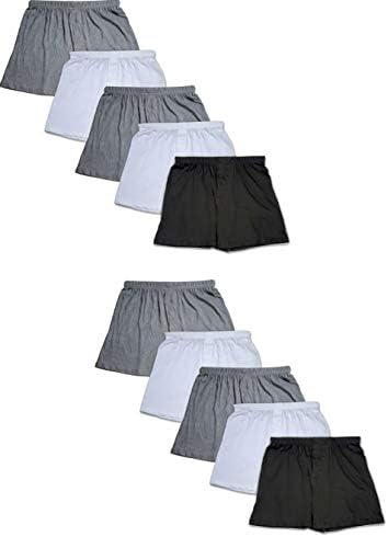 Classics Men's 10 Pack Knit Cotton Boxer Shorts