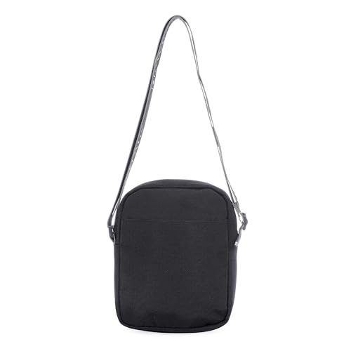 Image of SWISS MILITARY Black Gold Collection Trail Stylish Travel Sling Bag with Multiple Compartments & Compact Crossbody, 4L Capacity, 1680D Polyester, Adjustable Shoulder Strap with Keychain Holder (4L)