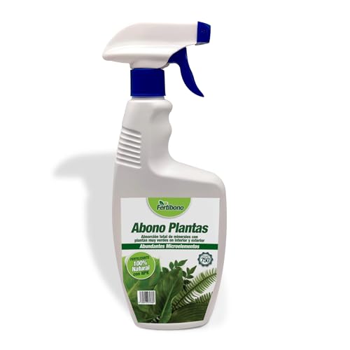 Fertibono Abono Plantas: Fertilizante Natural con NPK, Hierro, Boro, Zinc y Más – Enriquecido con Algas y Materia Orgánica – Ideal para Verde Intenso en Interior y Exterior