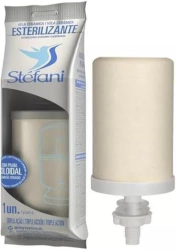 Vela Para Filtro De Barro Stéfani Tripla Ação 02 Unidades + 2 Boias + 1 Torneira