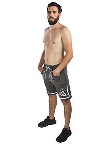 Adam Lederhosen Sweatpants Short - Oktoberfest Fleece Jogger Sweat Pants Adam2