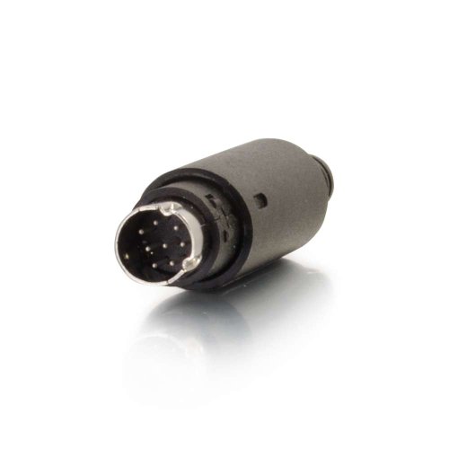 Image of C2G /Cables to Go 01755 8-Pin Mini Din Male Connector, Black