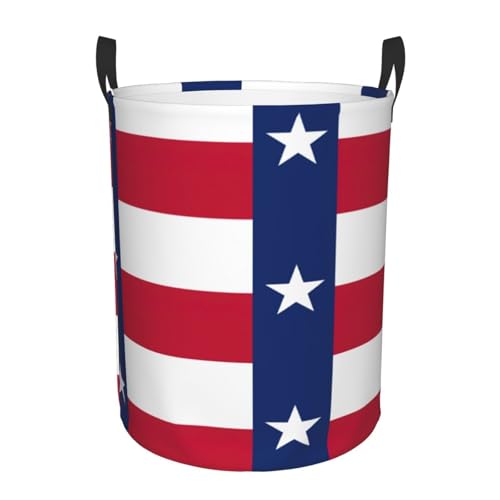 Panier à linge grand format motif Texas pour couvertures et vêtements
