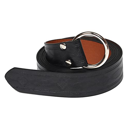 PU Leather Medieval Viking Belt 190cm Long Belt with Pattern Cosplay Accessory for Men and Women3