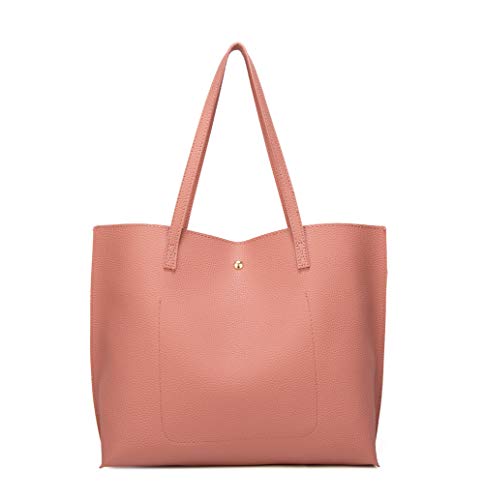 Image of Dreubea Women's Soft Faux Leather Tote Shoulder Bag from, Big Capacity Tassel Handbag