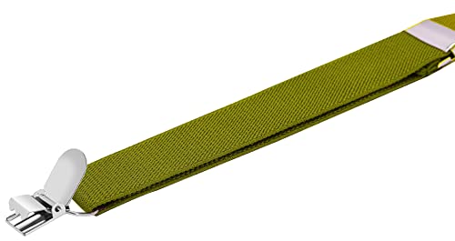 Yjds Boys Suspenders And Bow Tie Set Adjustable Elastic For Wedding Party Olive Green 30 In #TOP3