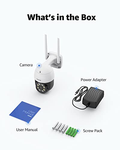 Annke 4Mp Ptz Outdoor Security Camera, 8X Digital Zoom Auto Tracking For Home Security, 2.4Ghz Wifi Camera With Ai Human Detection, Color Night Vision, Two-Way Talk, Compatible With Alexa, Wpt400 #TOP5