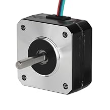 Nema 17 Stepper Motor Bipolar 1A 13N.cm Holding Torque 2-Phase 4-Wire 1.8 Deg 42x42x20mm Body for 3D Printer or CNC Machine