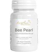 Angelic Nutrients Bee Bread Supplement, 700mg, 30 Capsules, Natural Bee Pearl